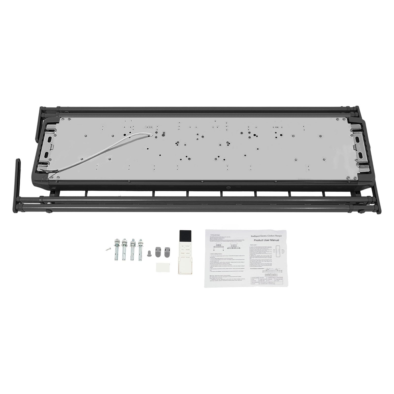 Secadora Eléctrica Extensible con Mando a Distancia con Iluminación LED para Casa Balcones Baño
