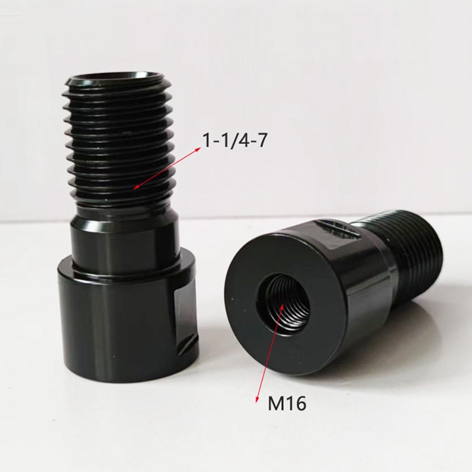 Bohrer-Adapter 1 1/4 Zoll Auf M16 – Kohlenstoffstahl, Schwarz Oxidiert, Mit Anti-Blockier-Design – Für Wasserbohrungen