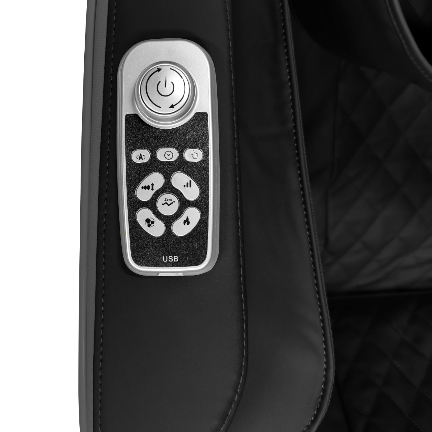Sanotechnik® Chaise de Massage Luxe Noire – Zéro-Gravité, 8 Mouvements de Pression, 3D-Body-Scan, Coussins Gonflables pour Pieds et Jambes, Fonction Chauffante, Bluetooth – Réf. MA2601