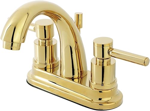 Miniatura 6 de Kingston Brass KS8615DL Concord Grifo de baño central de 4 pulgadas, 4-34 pulgadas, bronce aceitado
