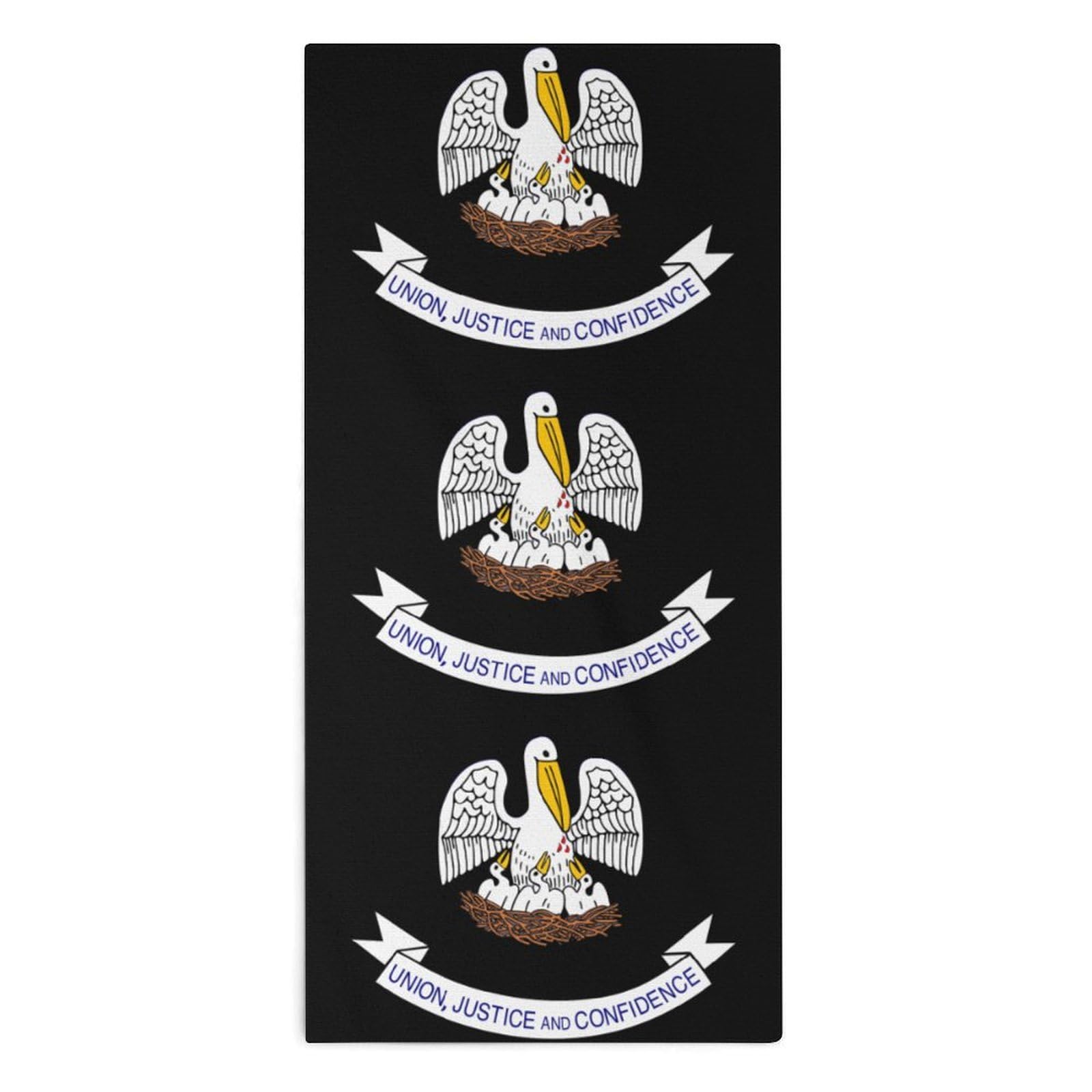 NCLQVJXZKHW Louisianaes-State Logo Hand Towels Soft Face Towel Gym Bathroom Travel Hotel 13"x28"