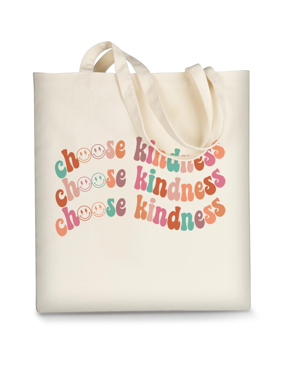 AUSVKAI Canvas Tote Bag Aesthetic Cute For Women College Grocery Bag Cotton Cloth Beach Totes Gift