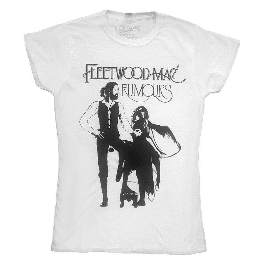 Ladies Fleetwood Mac Rumours Official Tee T-Shirt Womens Girls (Small) White