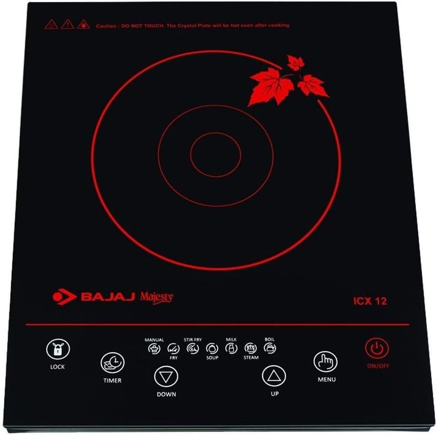 Bajaj Majesty Icx 12 Induction Cooker 1800 Watts, Induction