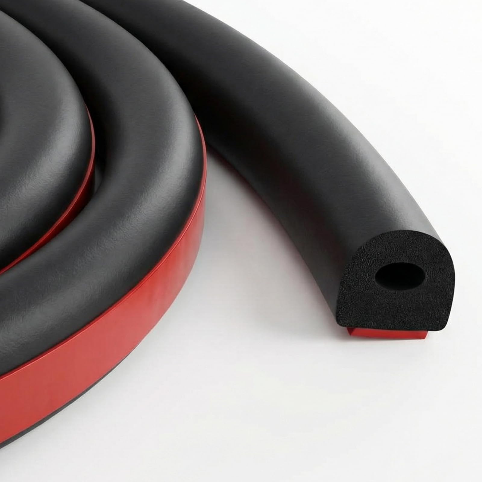 Photo 1 of Pangda 35ft Foam Rubber D Shape Seal Strip 0.5" W x 0.5" H Self Adhesive EPDM Rubber Weather Stripping RV Slide Out Seal Heavy Duty Automotive Weather Stripping for Car Truck RV Boat Home