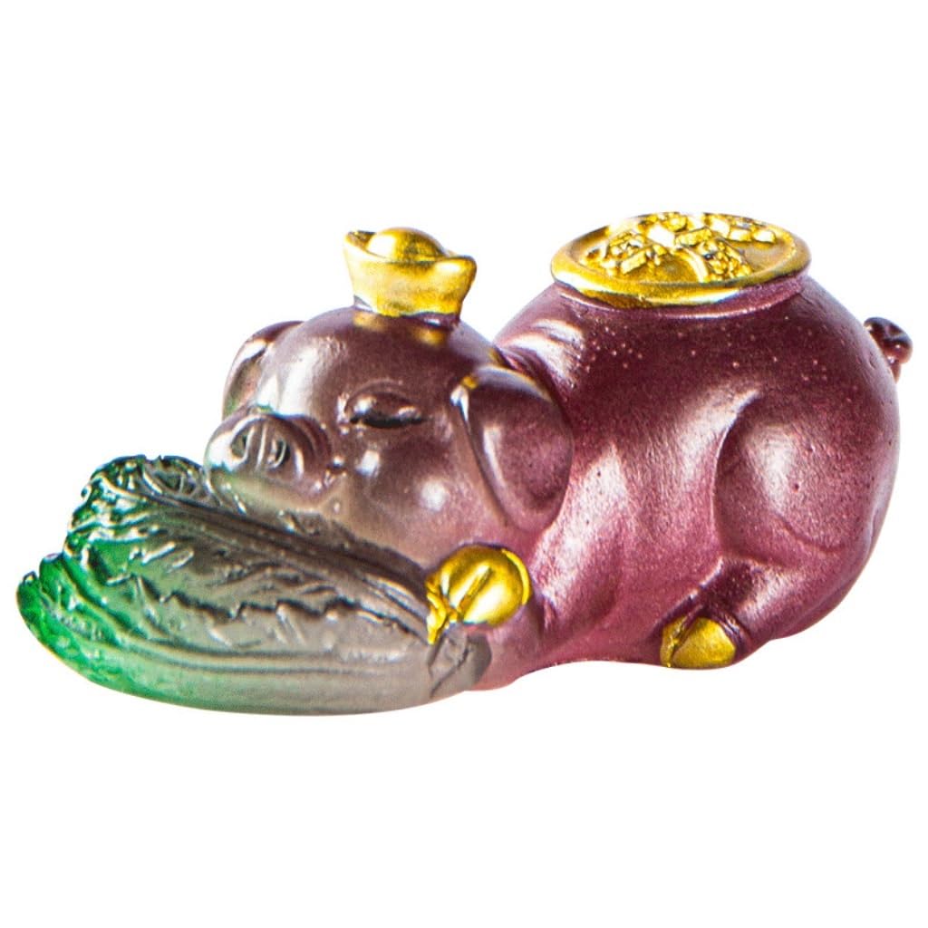 ENGENDER Kung Fu Tea Pet Resin Animal Tea Pet Color Changing Tray Decoration Office Desktop Ornaments