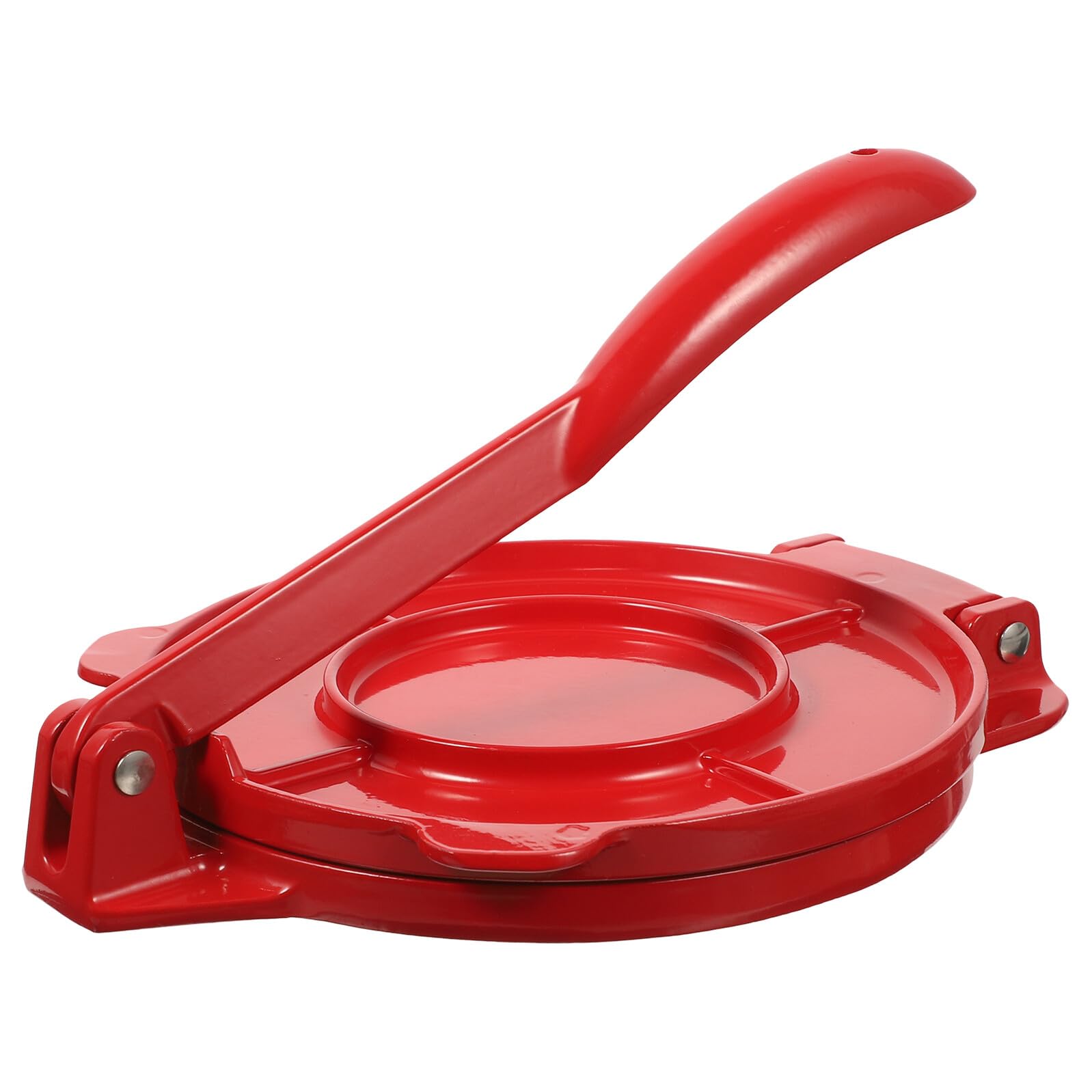 DOITOOL Prensa para Tortillas de Harina 16,5 Cm Aluminio Rojo Máquina para Hacer Tortillas de Masa Acero Profesional Cocina Doméstica Utensilio de Preparación de Alimentos