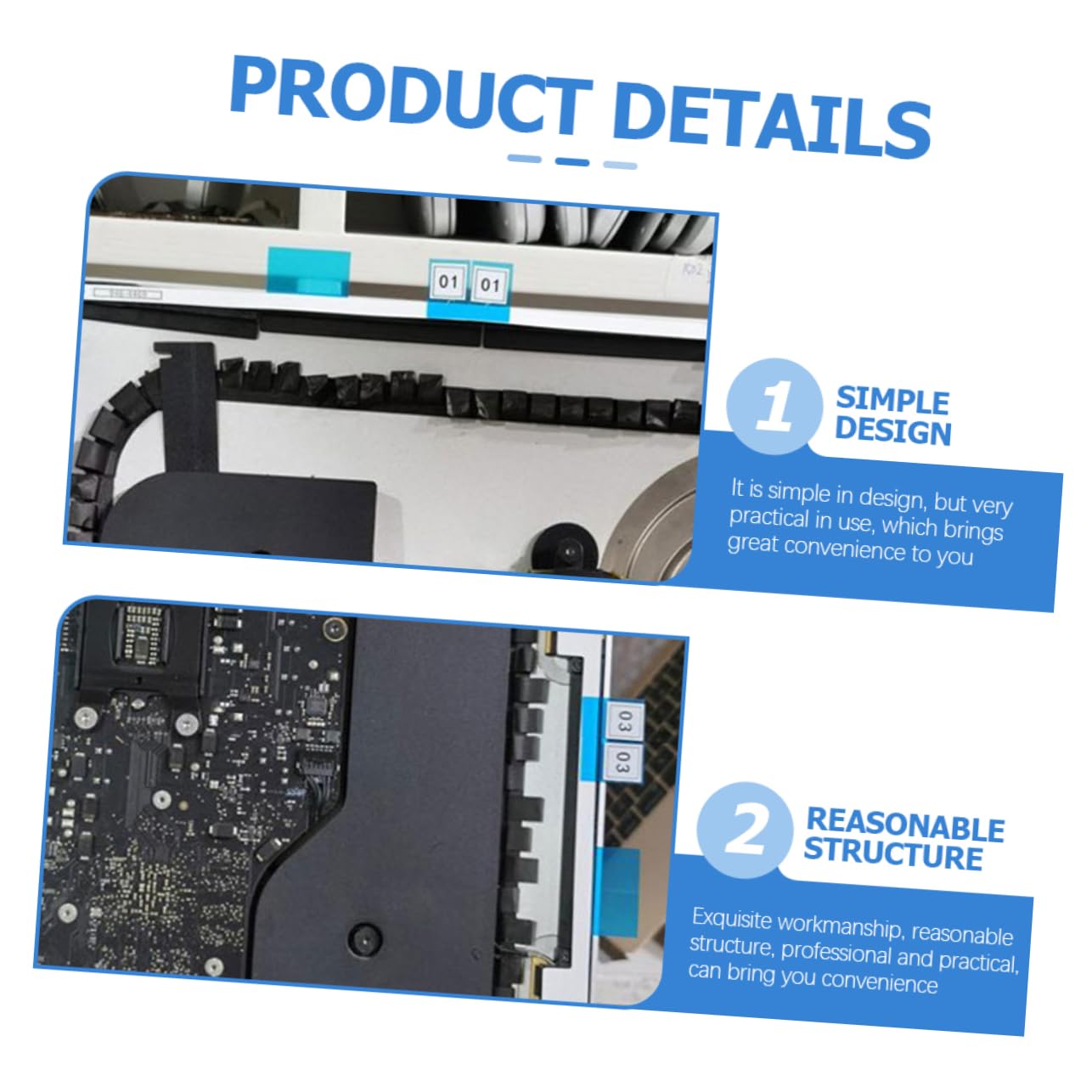 VILLCASE 1 Set LCD Screen Adhesive Strip with Opening Wheel Tool Compatible for Easy Repair and Upgrade of LCD Panels