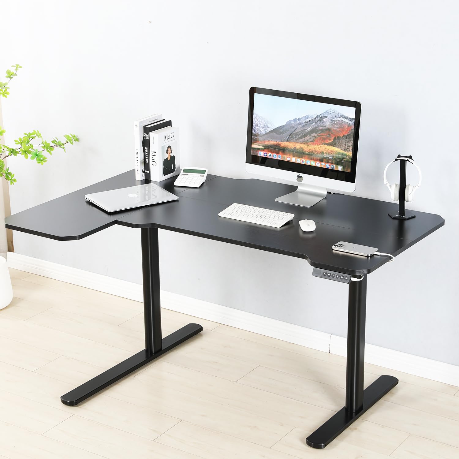 電動昇降デスク ダブルモーター スタンディングデスク Amazon | bilbil 電動昇降式デスク パソコンラック 電動式机 二