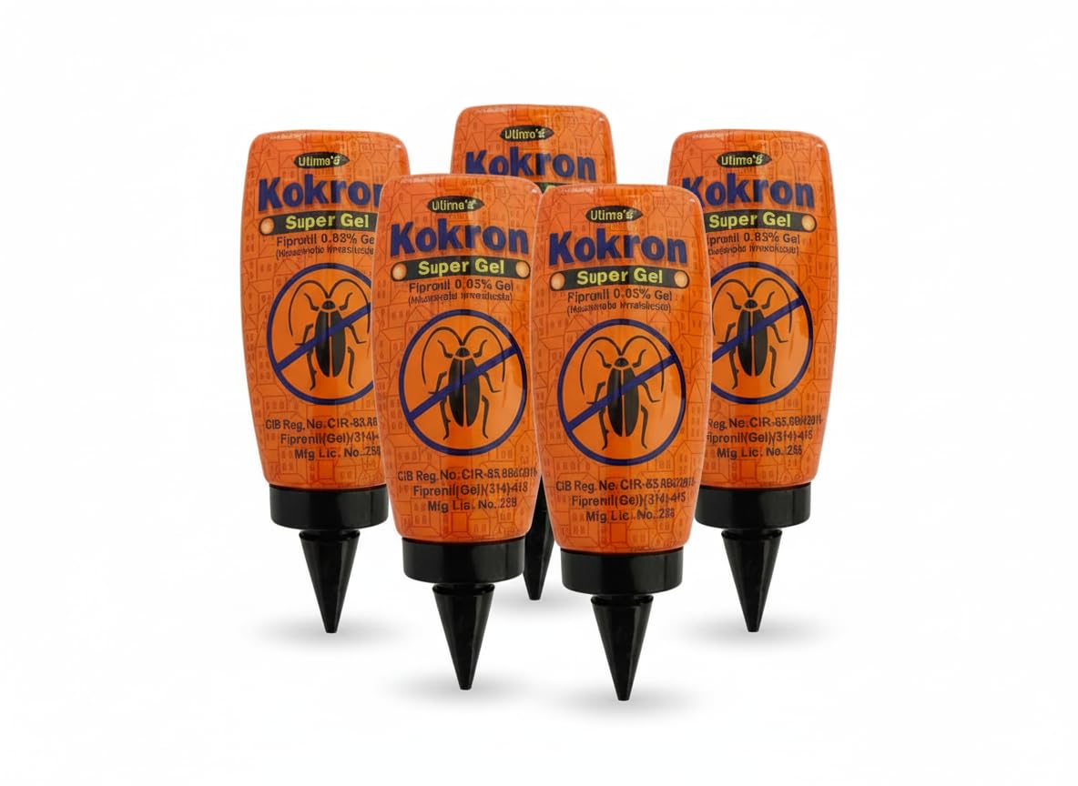 Super Gel Fipronil 0.85% Cockroach Control Gel, Orange Tubes, Professional Pest Control Solution, Pack of 5 (Pack of 5)-image-18