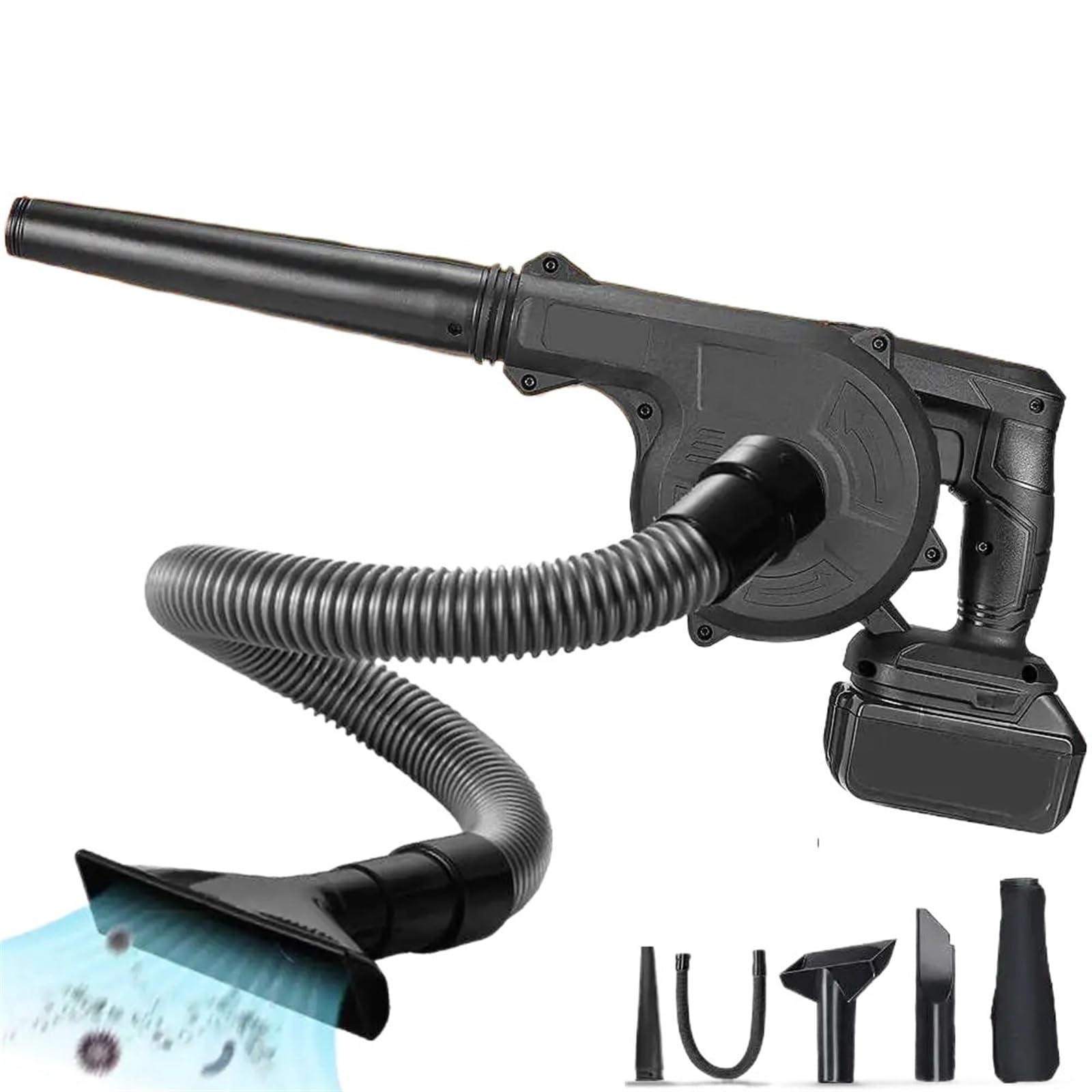 Gqnblvhzupdm One Color Centrifugal Blower, 2-In-1 Blower& Suction Air Electric Leaf Brushed Dust Sweeper For Home Garden Pet Hair