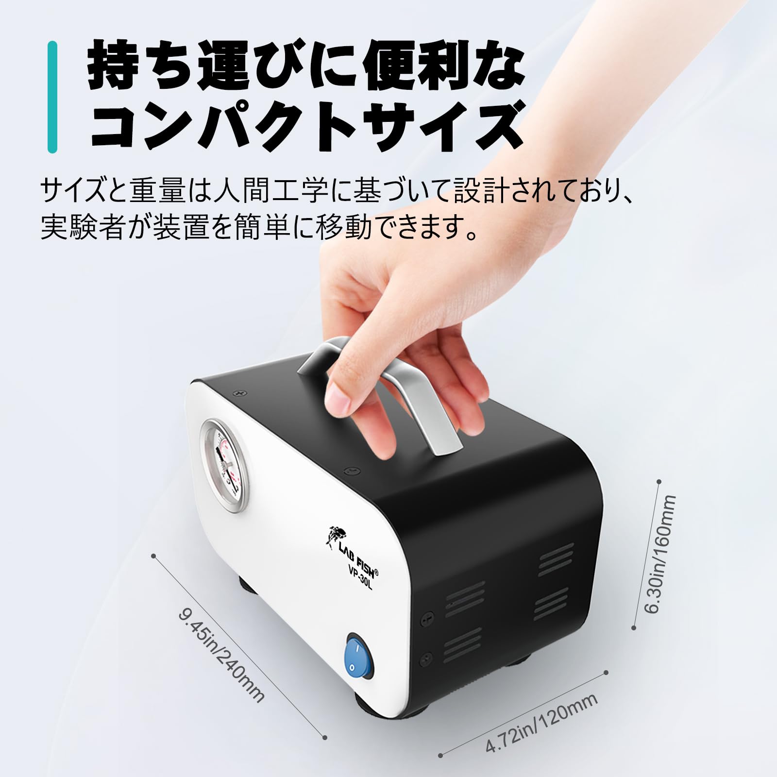 Amazon.co.jp: LAB FISH ラボ真空ポンプ オイルレスダイアフラム 30L 