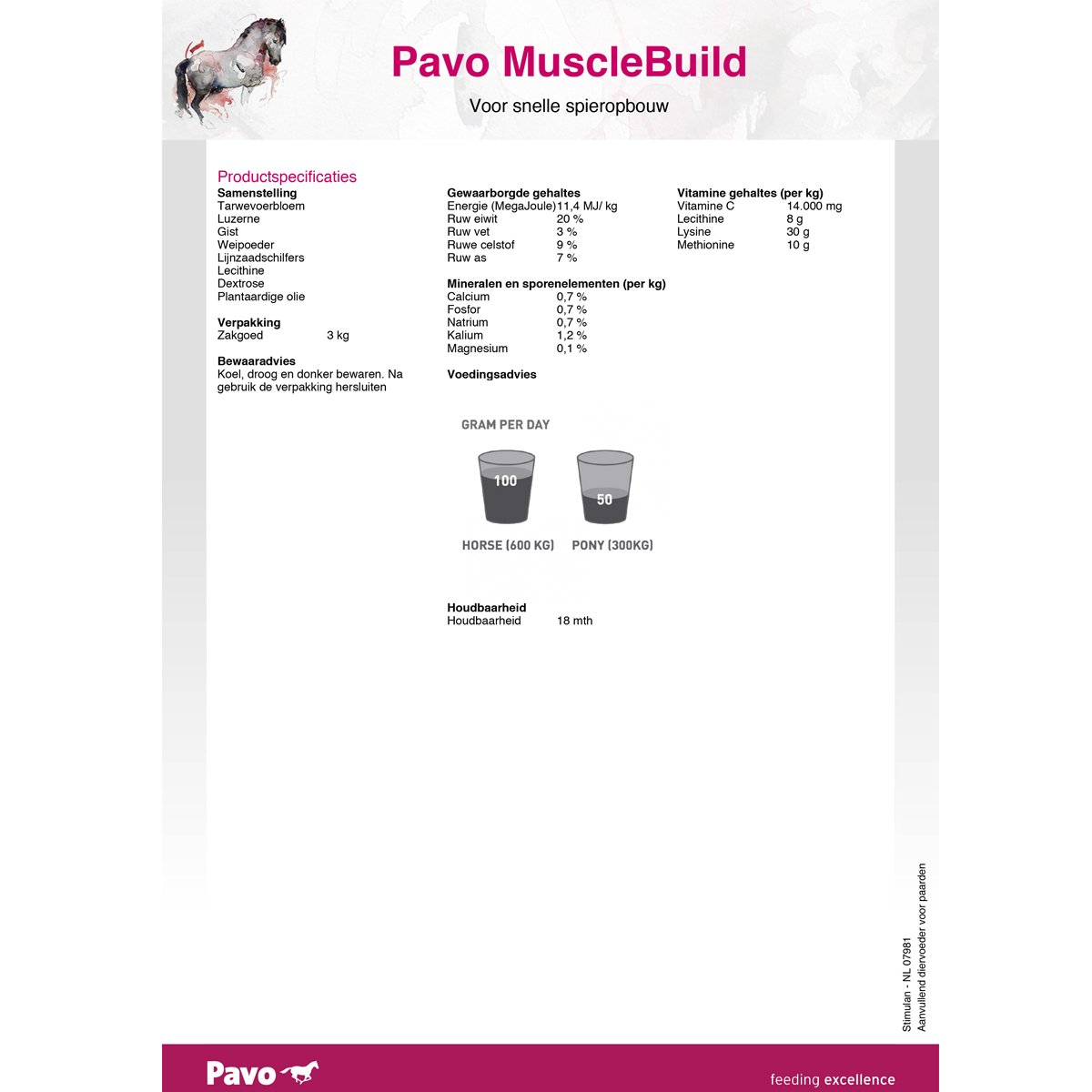 Pavo MuscleBuild 3 kg