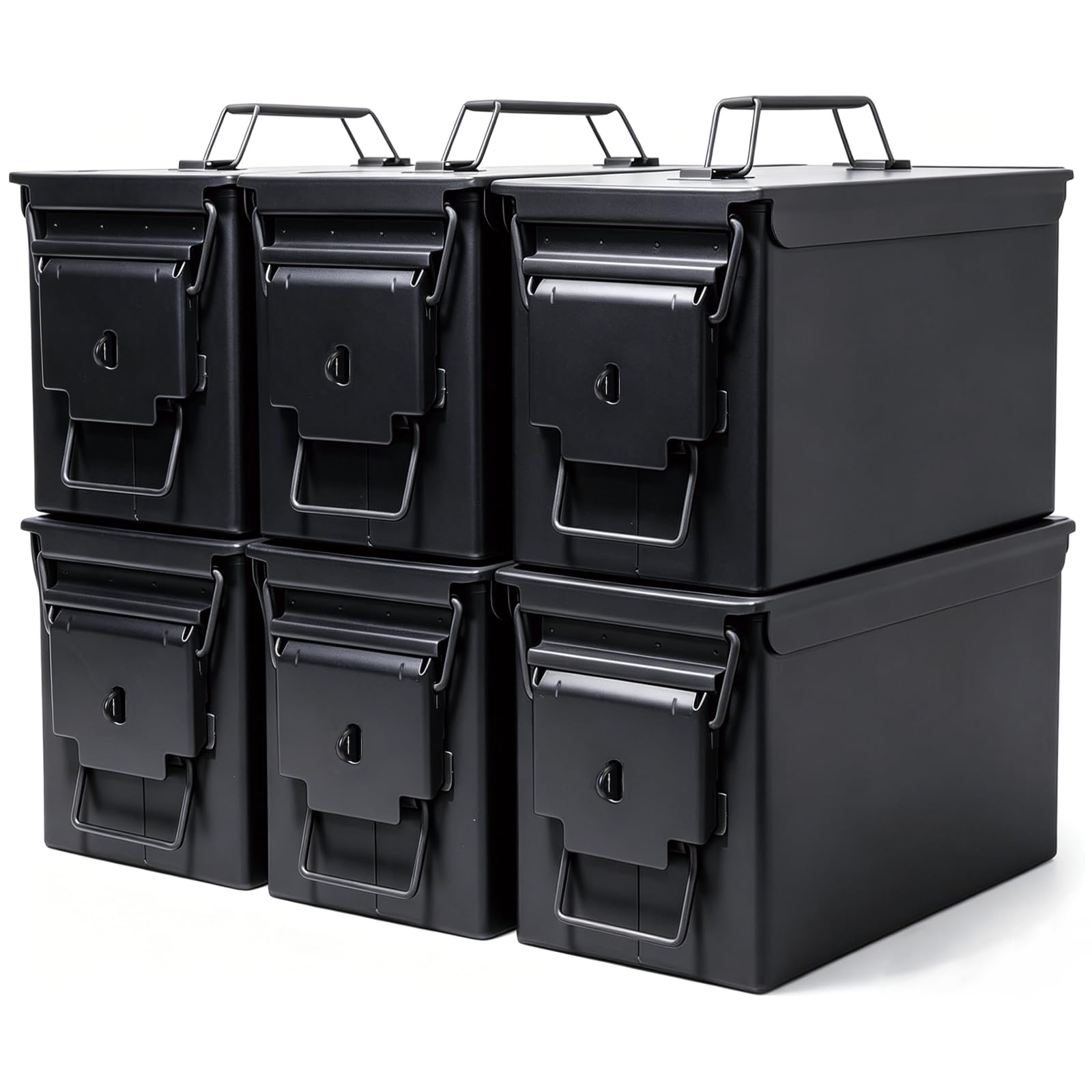 Aufbewahrungsbox für Munitionsdose und Munitionskoffer, Lithium-Batterie-Metall-Aufbewahrungsbox, feuerfest, wasserdicht, luftdicht, verwendet für Lithium-Batterien und Munitionsaufbewahrung