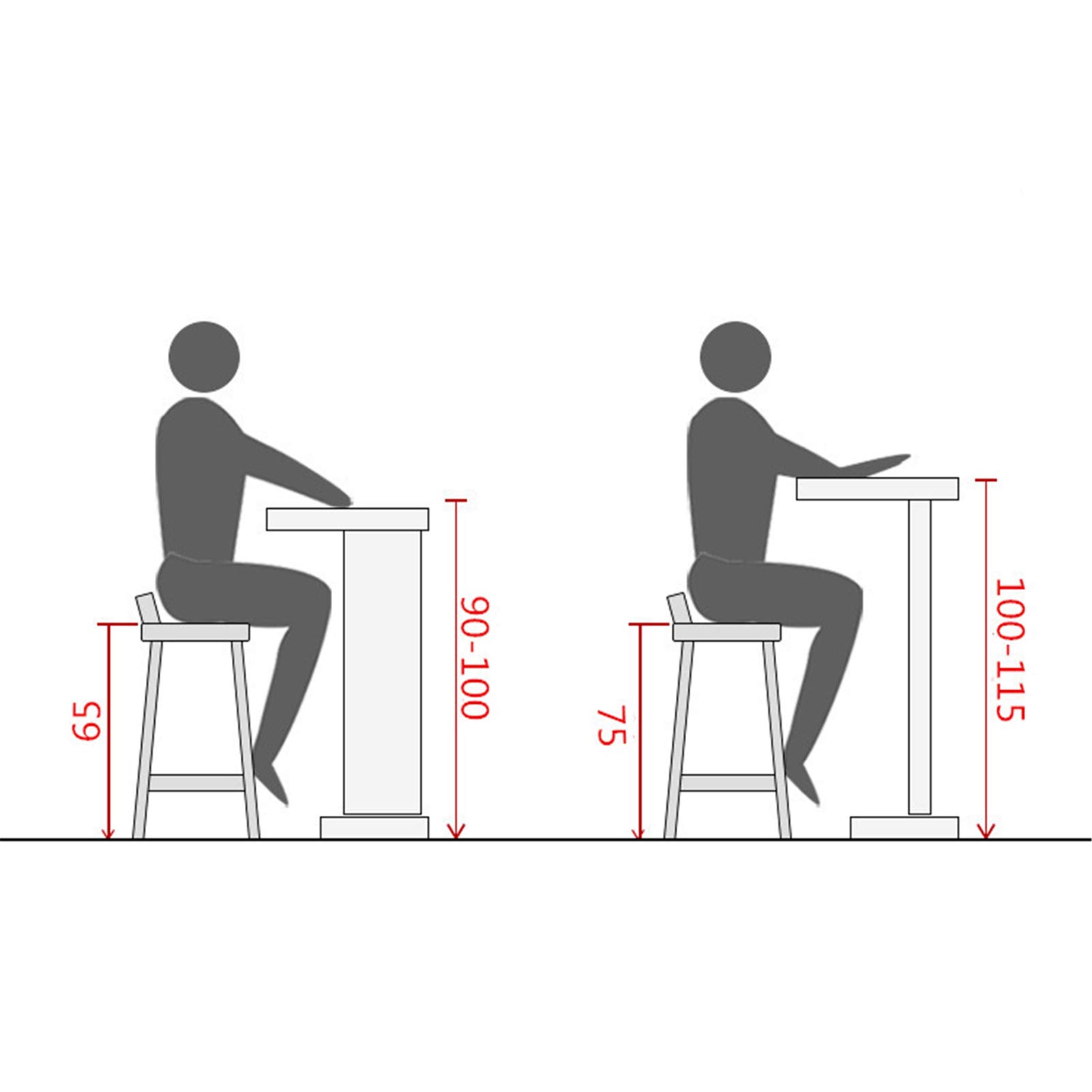 Amazon｜2X バースツール,現代 簡単 ハイチェア,レジャー カウンター