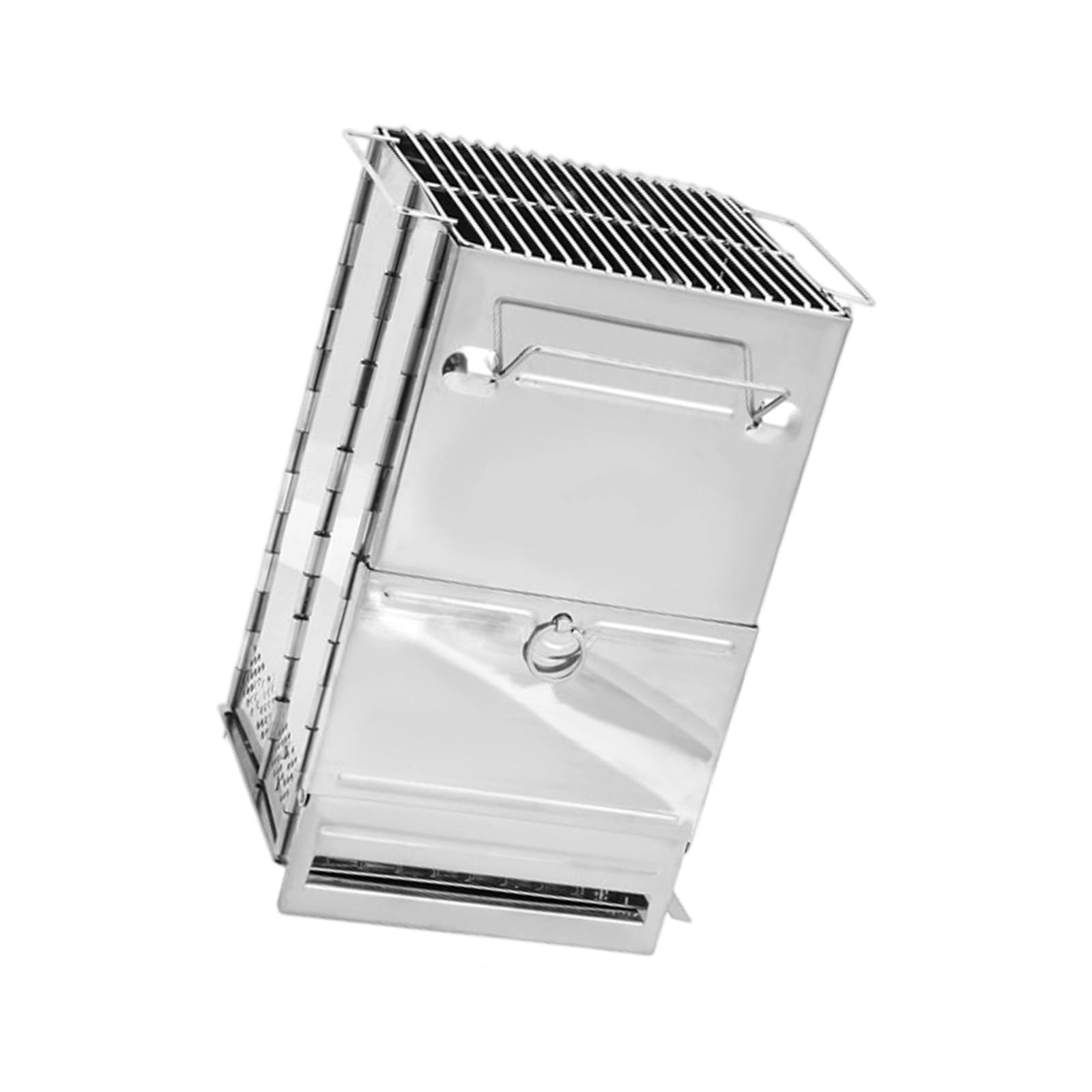 Kaeltsyn Multicolor Permanent Transportable Bbq Barbecue Collapsing Frame Features Unfoldable Door For Long Wood And Easy Neat Clinker Collector Bending Barbecue