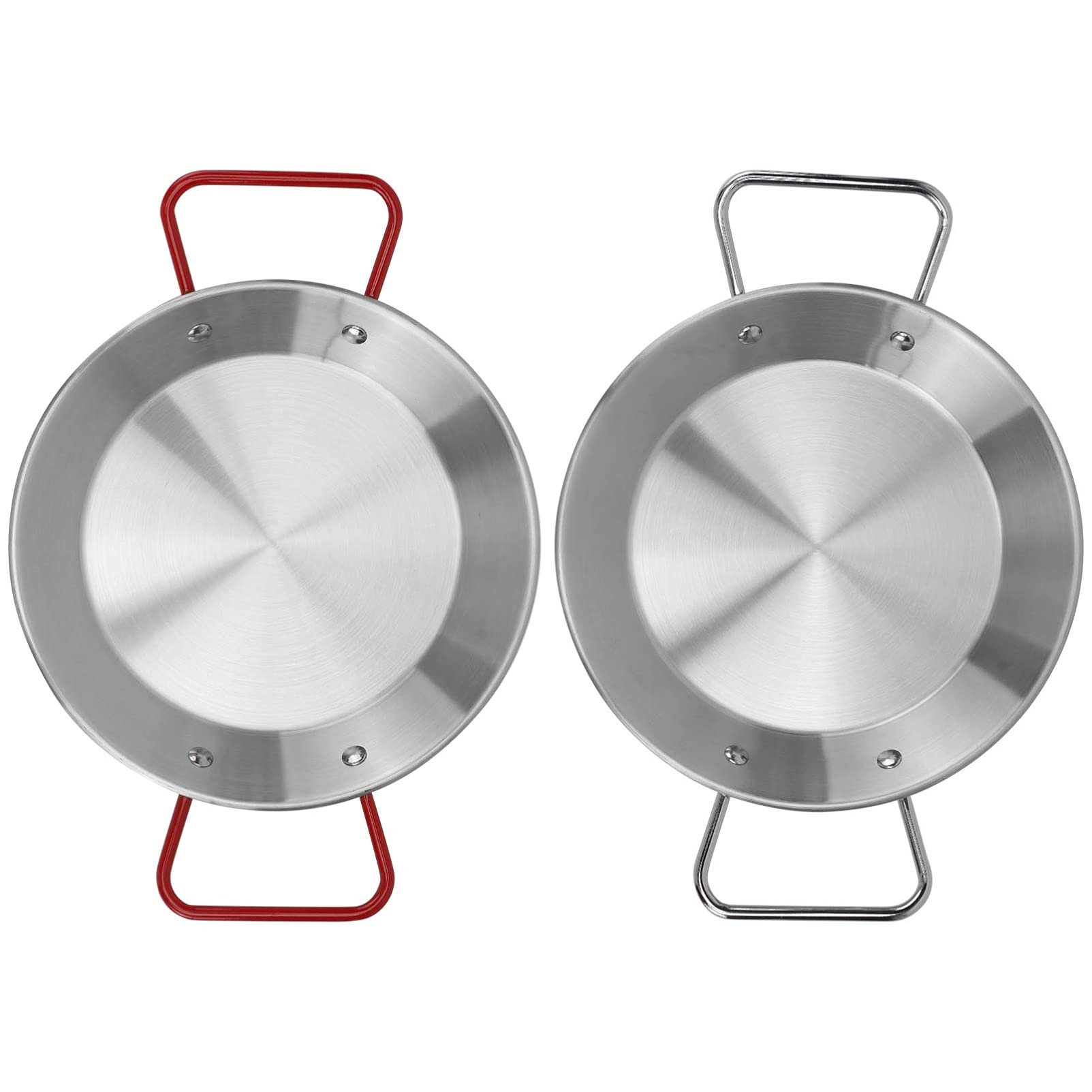 SOLUSTRE 2pcs Stainless Steel Seafood Pot Snack Tray Food Container for Home Picnic Versatile Tableware for Fruits Vegetables and Party Treats Original Color