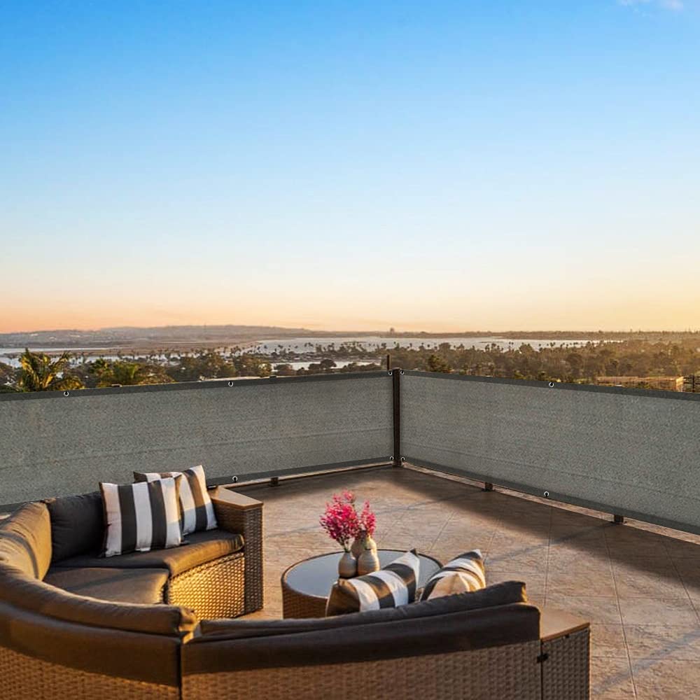 Buy IROO Balcony Privacy Screen Wind and UV Protection Balcony