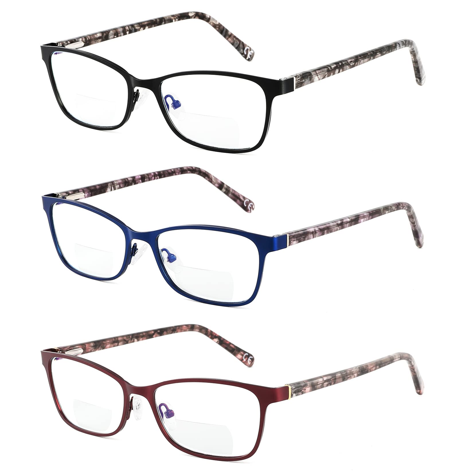 LKEYE Bifocal Reading Glasses Women
