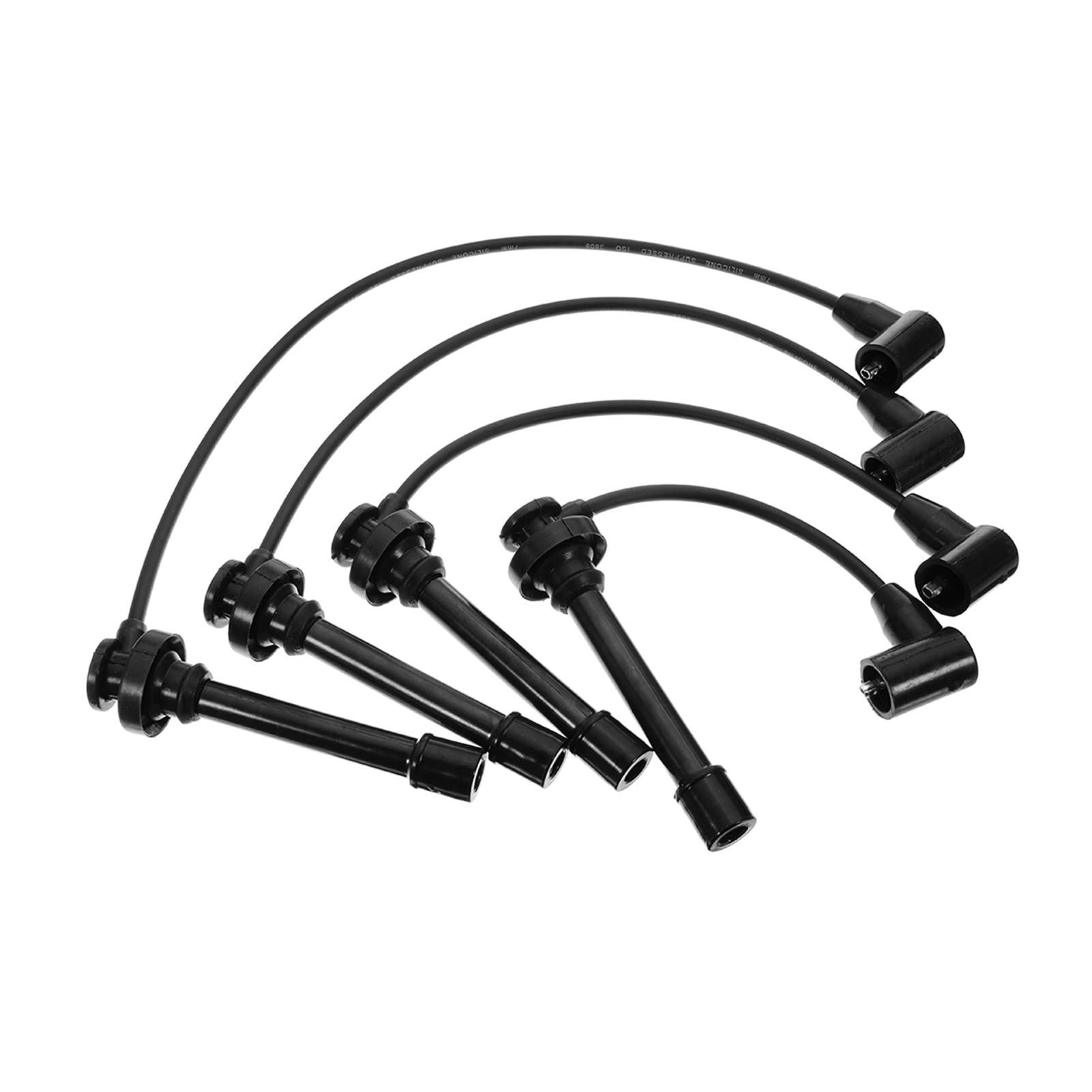 WULE Set Di 4 Cavi Candele Accensione Per Great Wall Hover, Haval H3/H5, Euro Steed 5 – Compatibili Con Motori 4G63/4G64/4G69 – Materiale Plastico