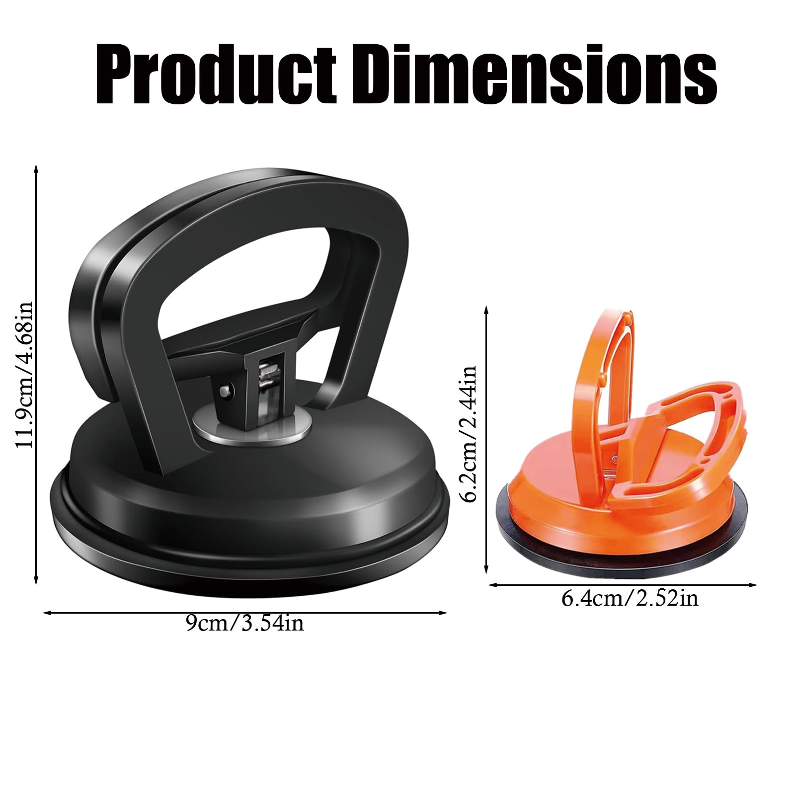YcsRnn 3 Pack Car Dent Puller, Dent Removal Kit for Automotive Bodywork, DIY Dent Repair Tool with Suction Cups, Suitable for Smooth Surface Imperfections and Household Tasks - 2