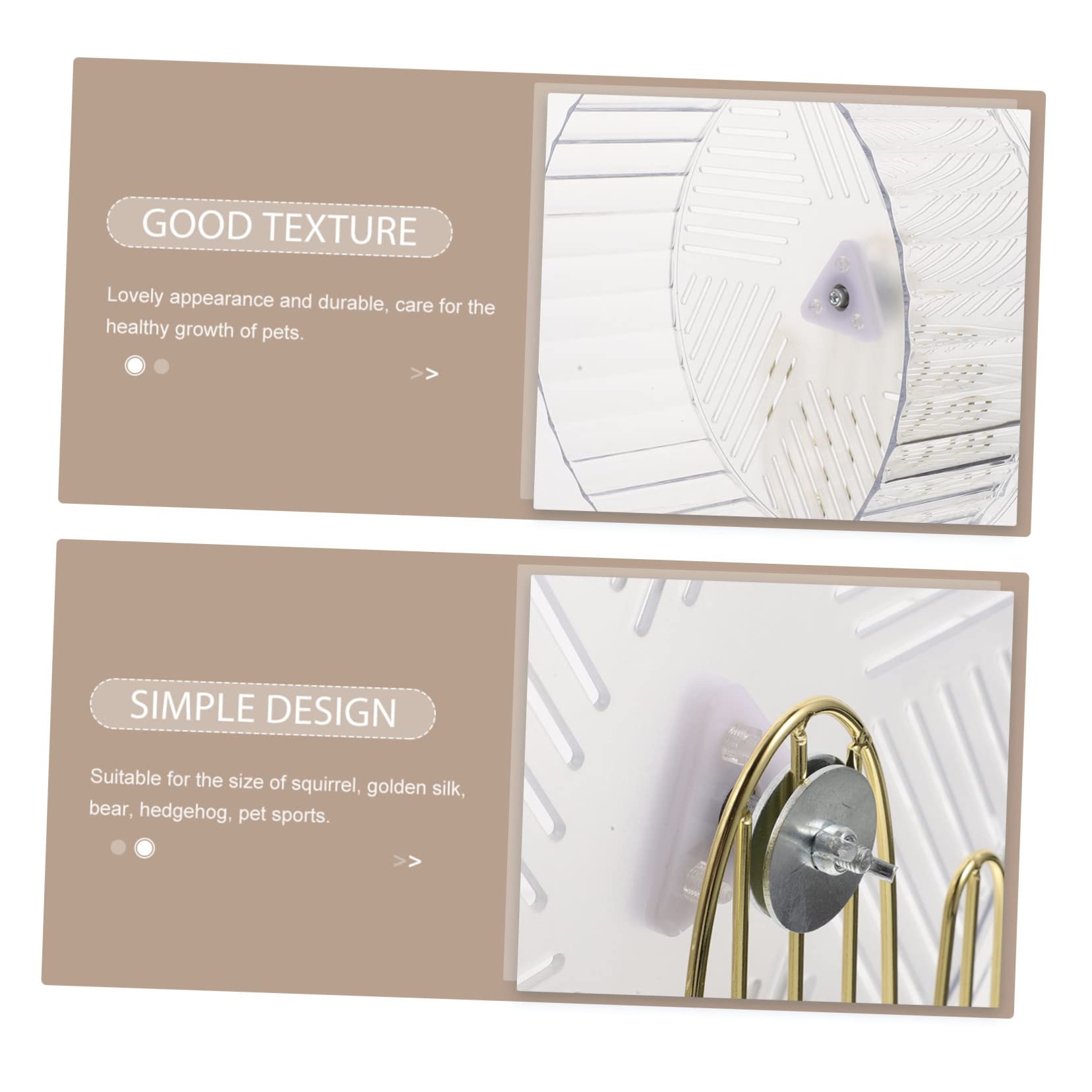 Roue Exercice pour Hamster Support Silencieux Jouet D'entraînement pour Petits Animaux Couleur Aléatoire