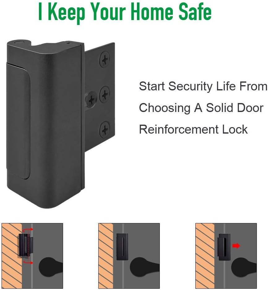 Home Security Door Lock Child Proof Door Reinforcement Lock for Kids Safety image 3