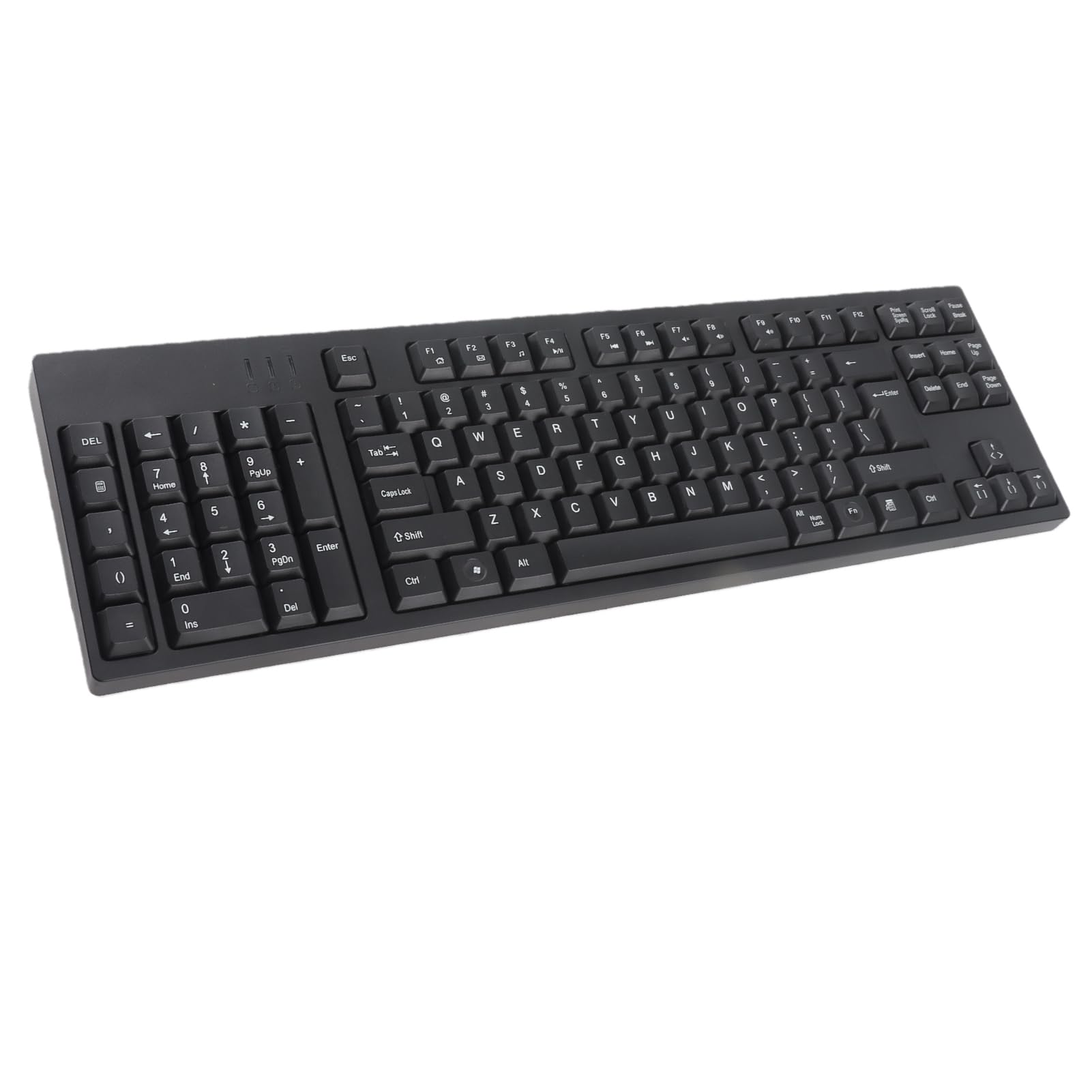 Domary Teclado para Zurdos Diseño Ergonómico Tipo C 109 Teclas Plug and Play para Contabilidad Empresarial de Oficina