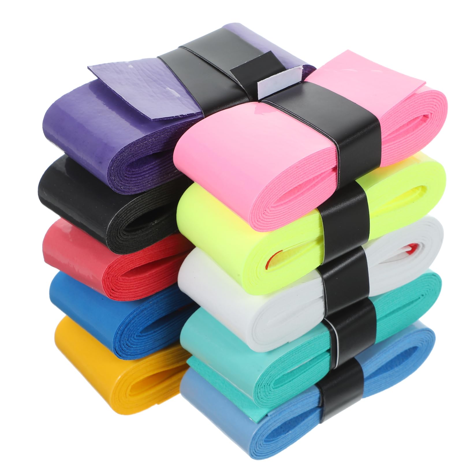 BRIGHTFUFU 10pcs Racket Grip Tape Durable Sweat Absorbent Handle Wrapping for Badminton and Tennis Rackets Slip and Comfortable Design for