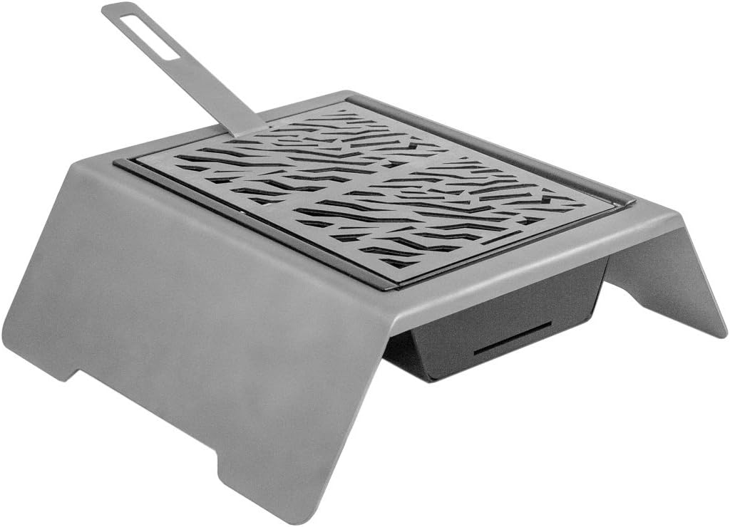 Movilfrit 203061 tindaya Snack Painted Steel Charcoal Barbecue Grill 42 x 42 x 15 cm