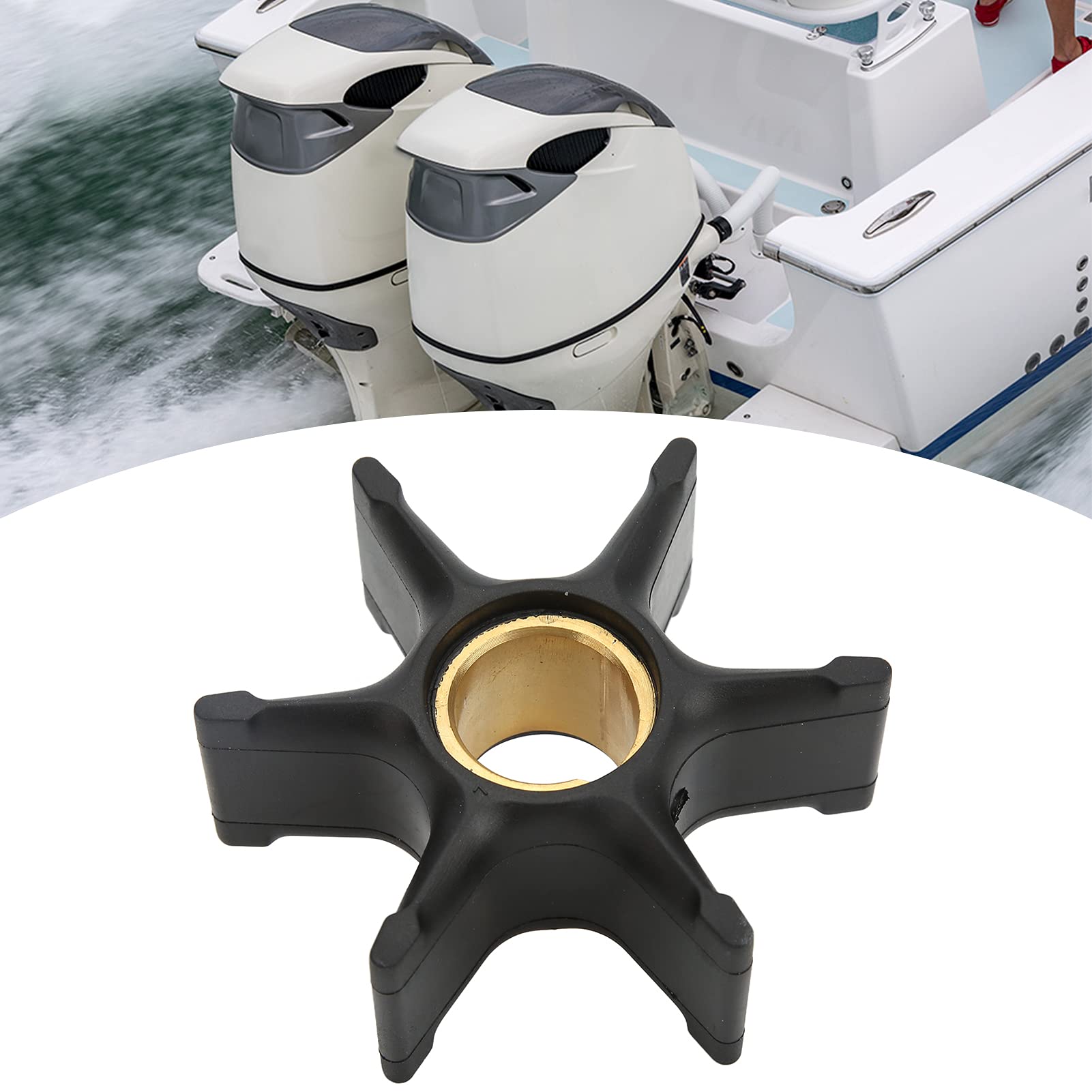 Girante della Pompa Dell'acqua 435821 Sostituzione della Girante della Pompa Dell'acqua del Motore della Barca per Evinrude OMC BRP