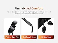 Vista 6 de Rokid Max 2 gafas AR plateadas, pantalla micro-OLED de 215", FOV de 50°, brillo de 600 liendres