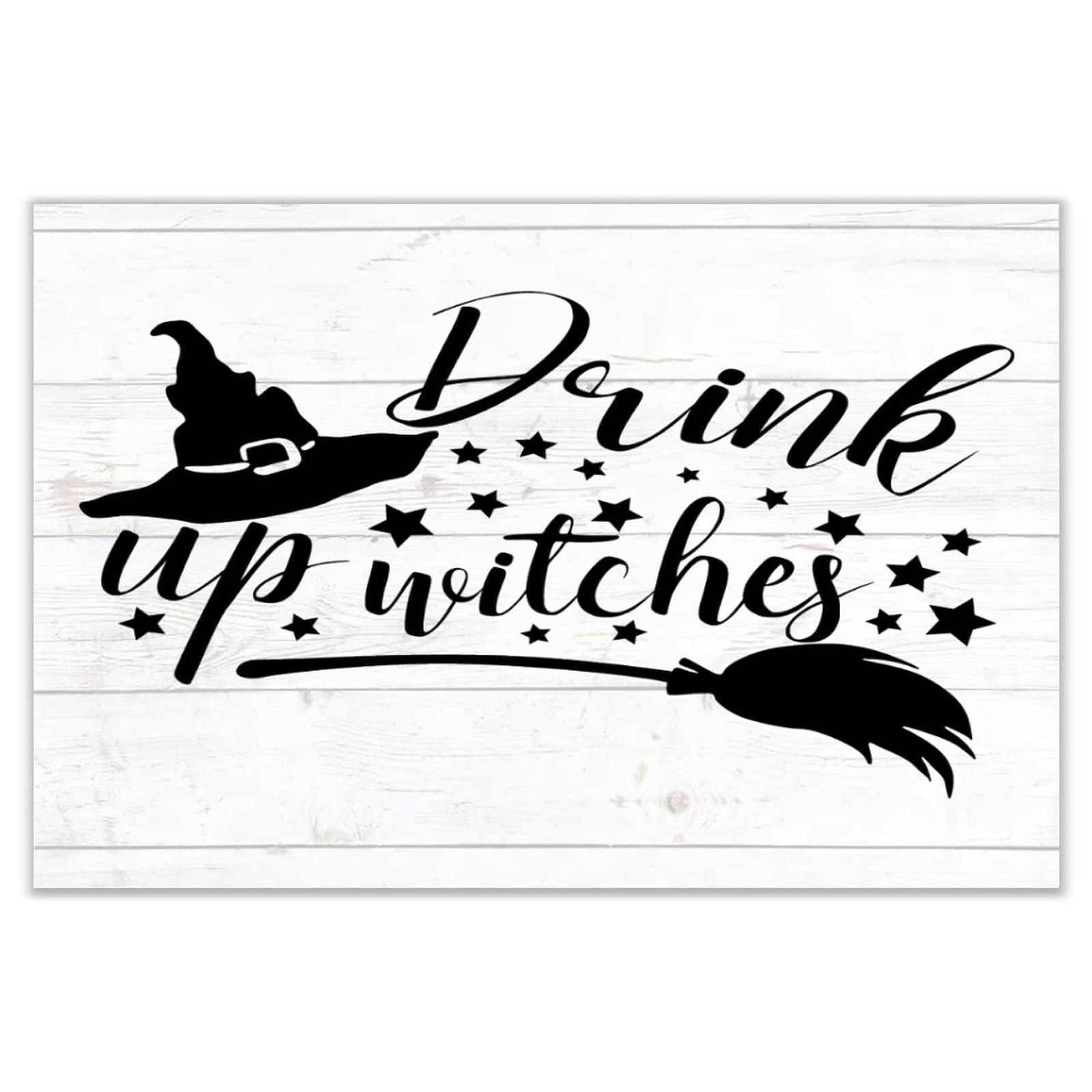 Panneau Drink Up Witch bois plaque positive décoration étagère porche vintage