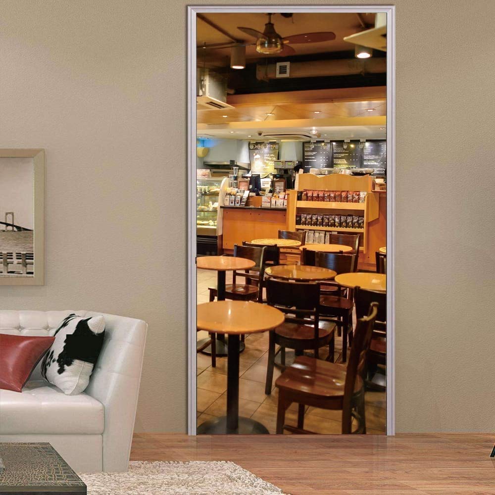 Moderna Hamburger Store Adesivi Da Parete Murale Adesivo Murale Vinile Impermeabile Porta Sala Negozio Cancello Decorazione Casa Poster