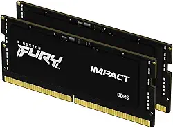 Kingston Kit de memória para laptop FURY Impact 32 GB (2 x 16 GB) 5600MT/s DDR5 CL40 com 2 | Baixo consumo de energia | Intel XMP 3.0 | Plug N Play | KF556S40IBK2-32