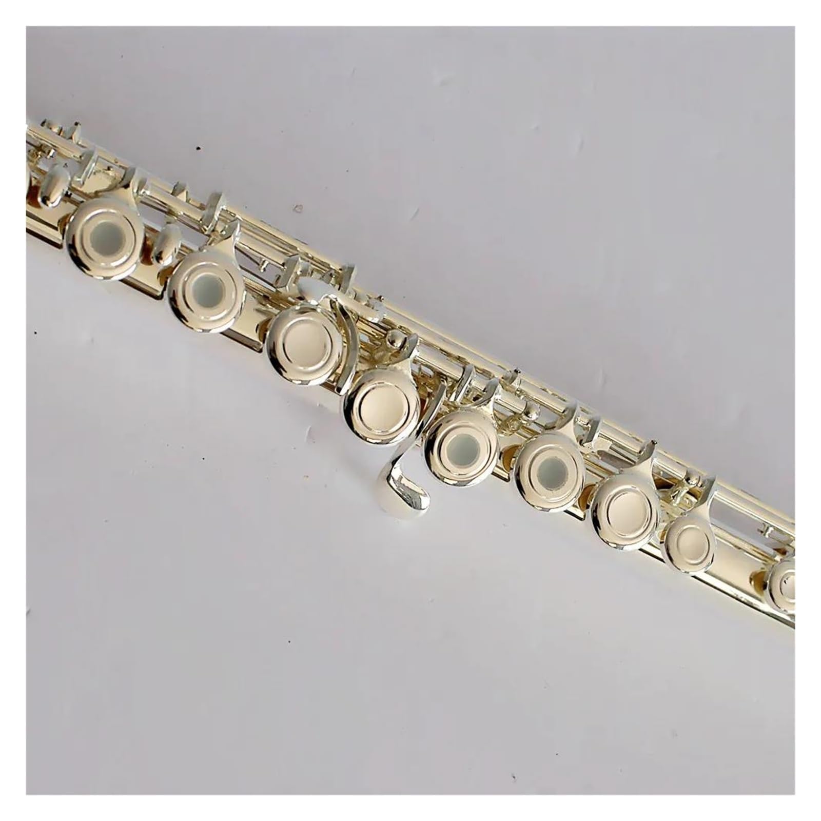 flet prosty Posrebrzany 16-otworowy flet otwarty C z płóciennym etui Instrument dęty drewniany