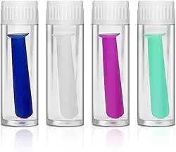 UpaClaire Ferramenta De Extração Lentes Contato Silicone Com 4 Peças Ocas Para Rgp E Esclerais - Ventosas Êmbolo