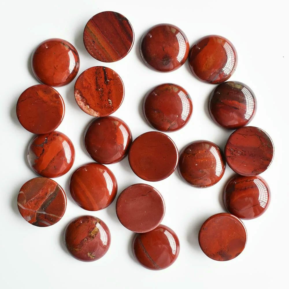 12 szt. 20 mm kamień naturalny okrągły kaboszon, opal malachit tygrysie oko do biżuterii DIY