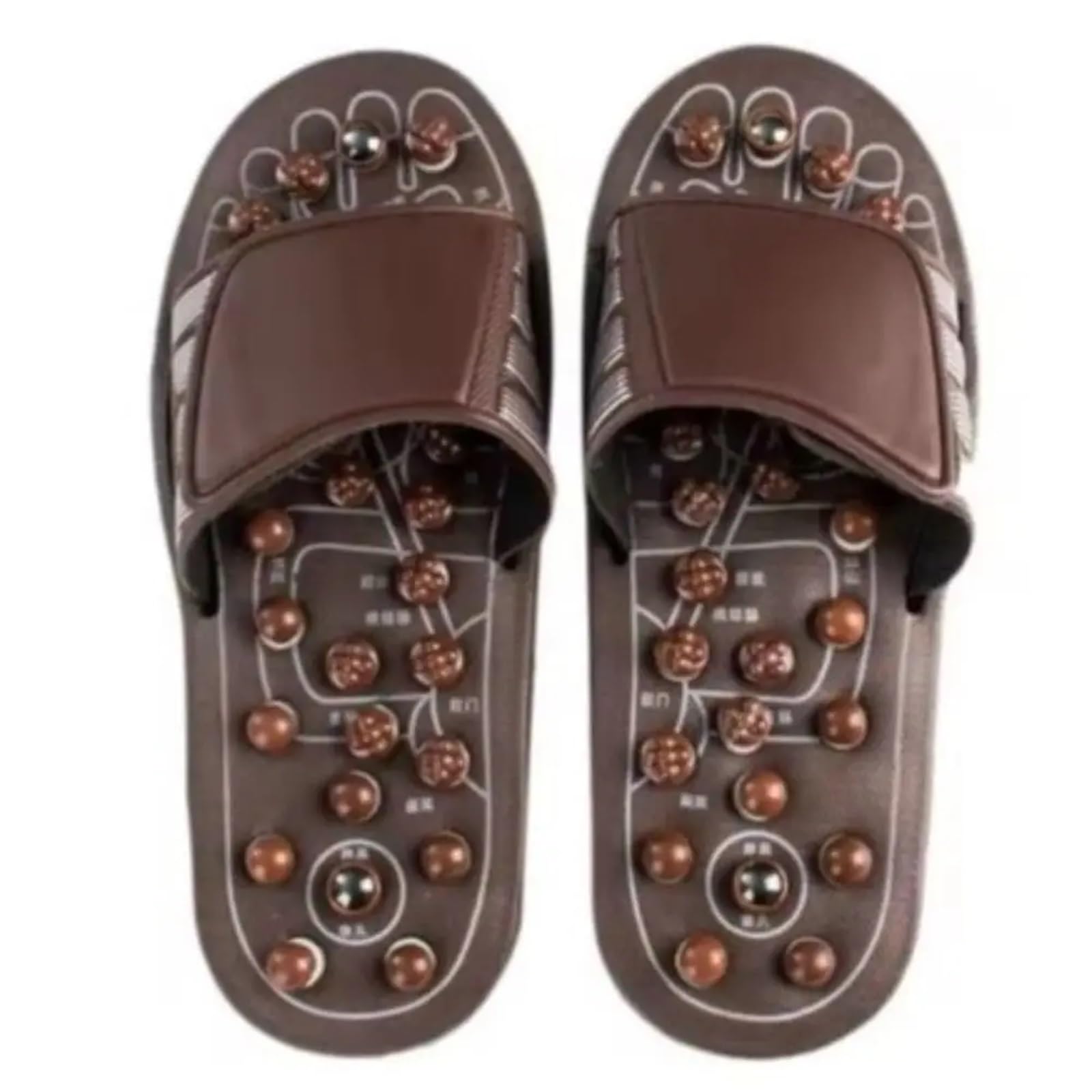 Frühling Massage Hausschuhe Anti-rutsch Reflexzonenmassage Sandalen Fuß Schuhe Haushalt(42-43)