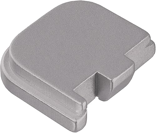 Miniatura 4 de NDZ Performance Placa deslizante trasera para Glock 43 de 43 x 48 de 0.354in, aluminio anodizado grabado con láser en plata, elige diseño