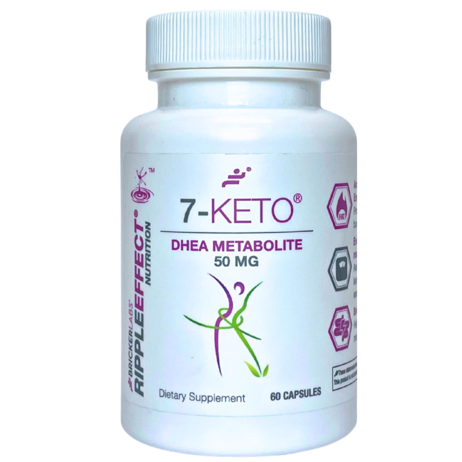 7-Keto DHEA Metabolite 50 mg Dietary Supplement for Metabolic Support and Energy Balance, 60 Capsules