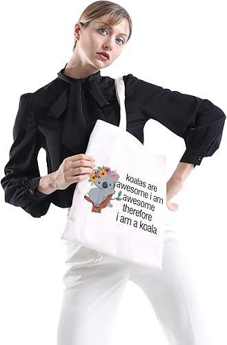 Miniatura 6 de POFULL Koala Bear Gift Koala Bag Animal Lovers Bolsa de maquillaje con cremallera koalas son un regalo impresionante regalos para amantes de los