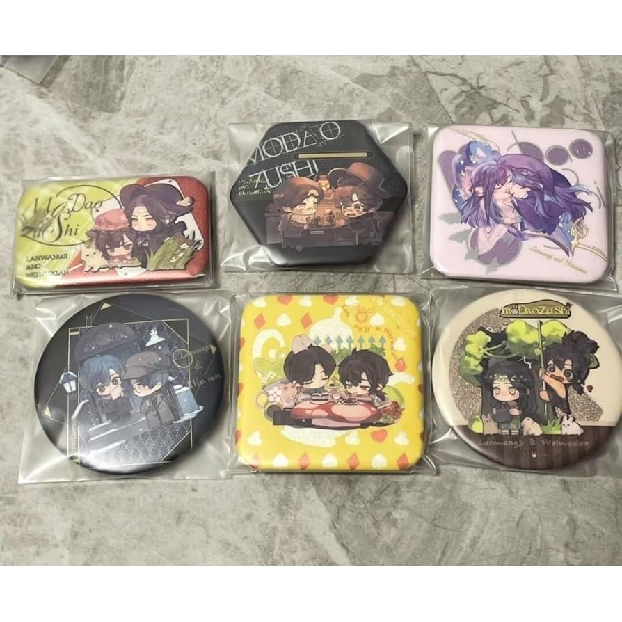 Amazon.co.jp: 魔道祖師 夢図記 梦图记 公式 缶バッジ 7種セット