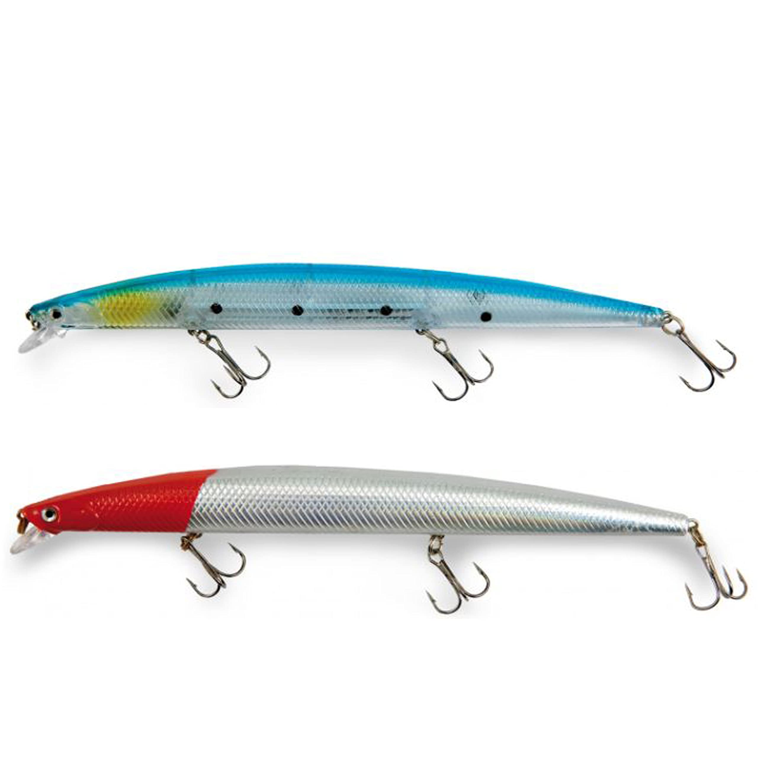 Artificiel Long Minnow 180 MM Coul 01 Seika Tubertini Spinning Leurre Pêche Mer