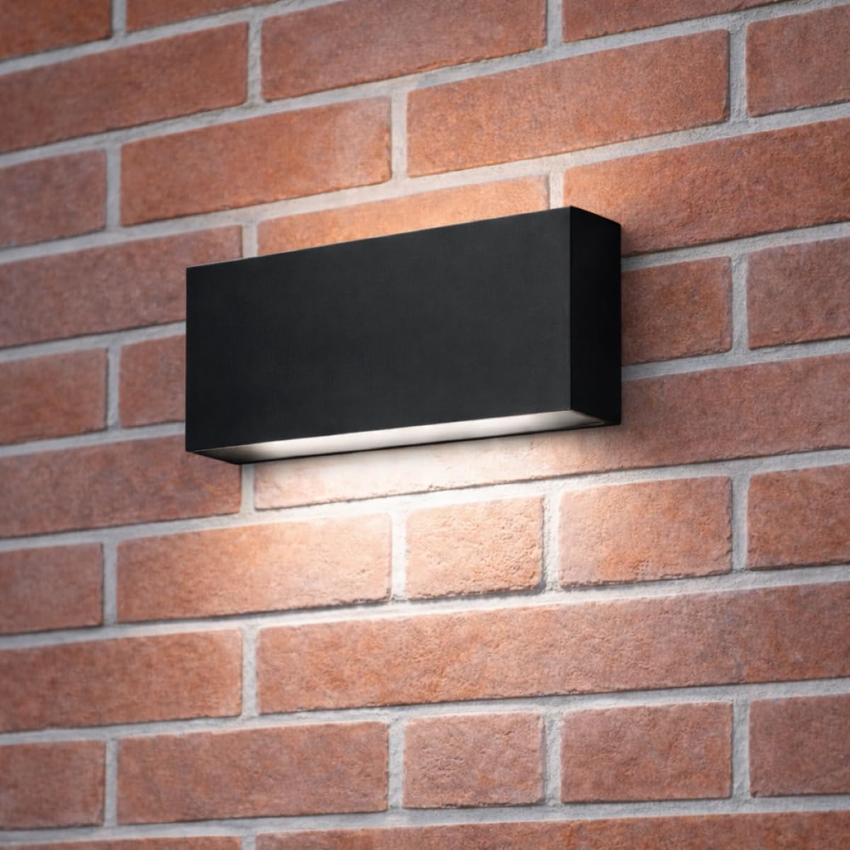 CGC Lighting Cgc Darna Black Slim Led Outdoor Wall Light Up And Down 4000K Natural White Ip65 from B&Q
