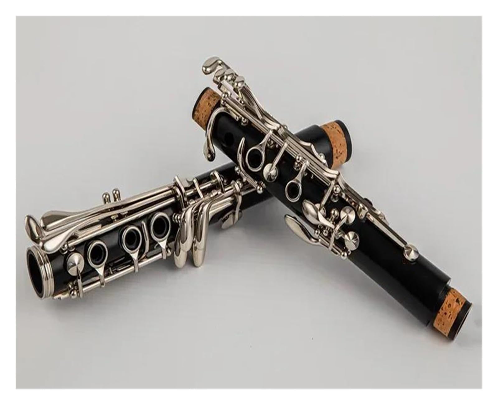 Instrumenty klarnetowe Klarnet Bb 17 Klawiszy B-dur Instrumenty Muzyczne Rurka Bakelitowa Posrebrzany Klarnet