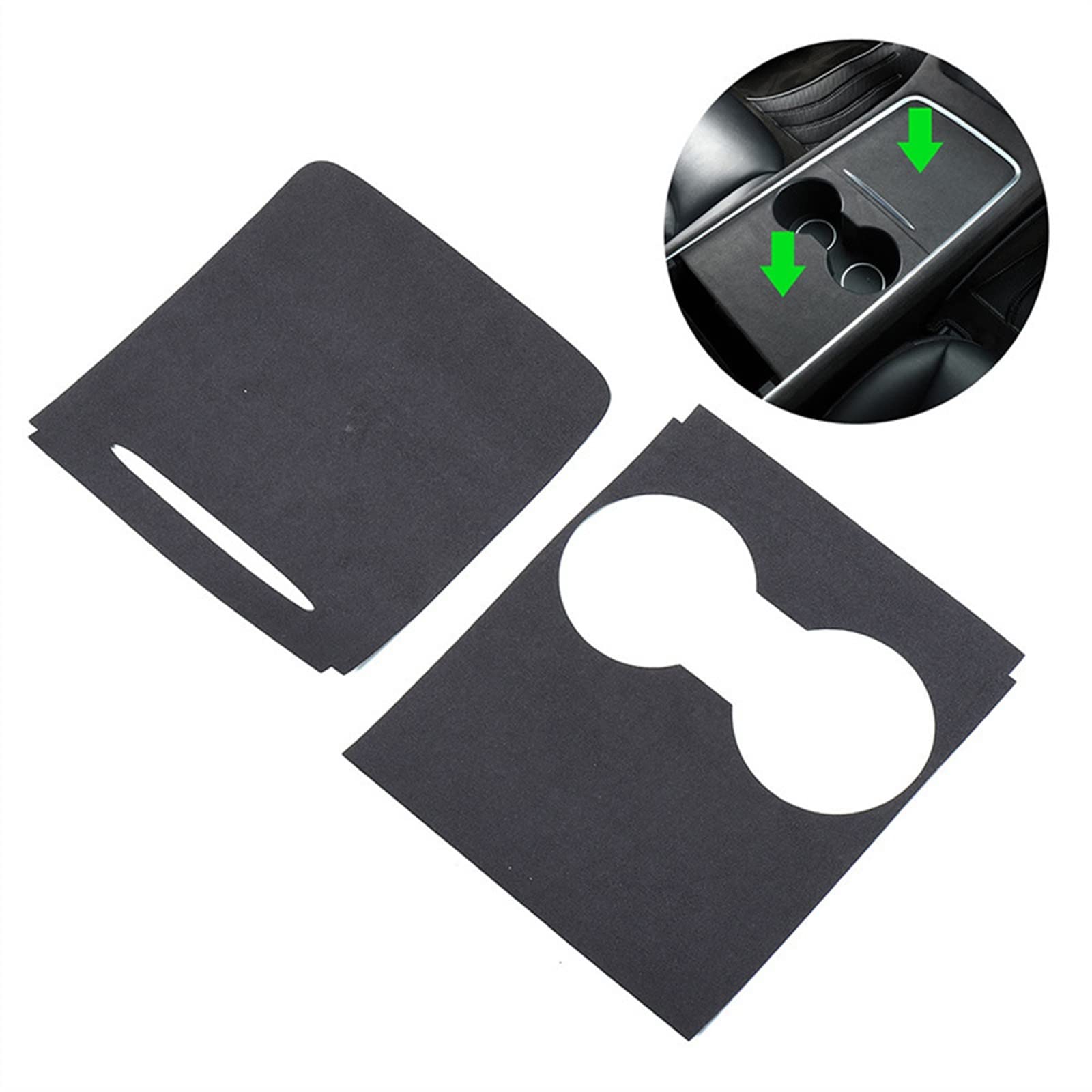 Qibbei Center Console For Tesla Model 3 Y 2021 Wrap Kit Central Edges Face-Lift Patch Trims(Center Console)