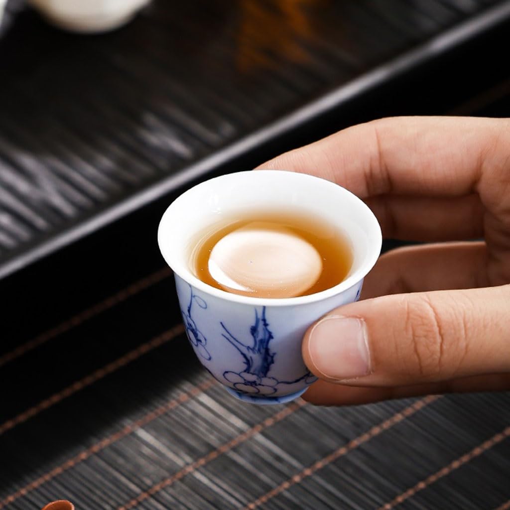 Filiżanki do matcha kubek do herbaty ręcznie malowany kwiat śliwy mała filiżanka do herbaty wykwintny ceramiczny kubek zapachowy osobista impreza filiżanka do herbaty zestaw do herbaty kubek