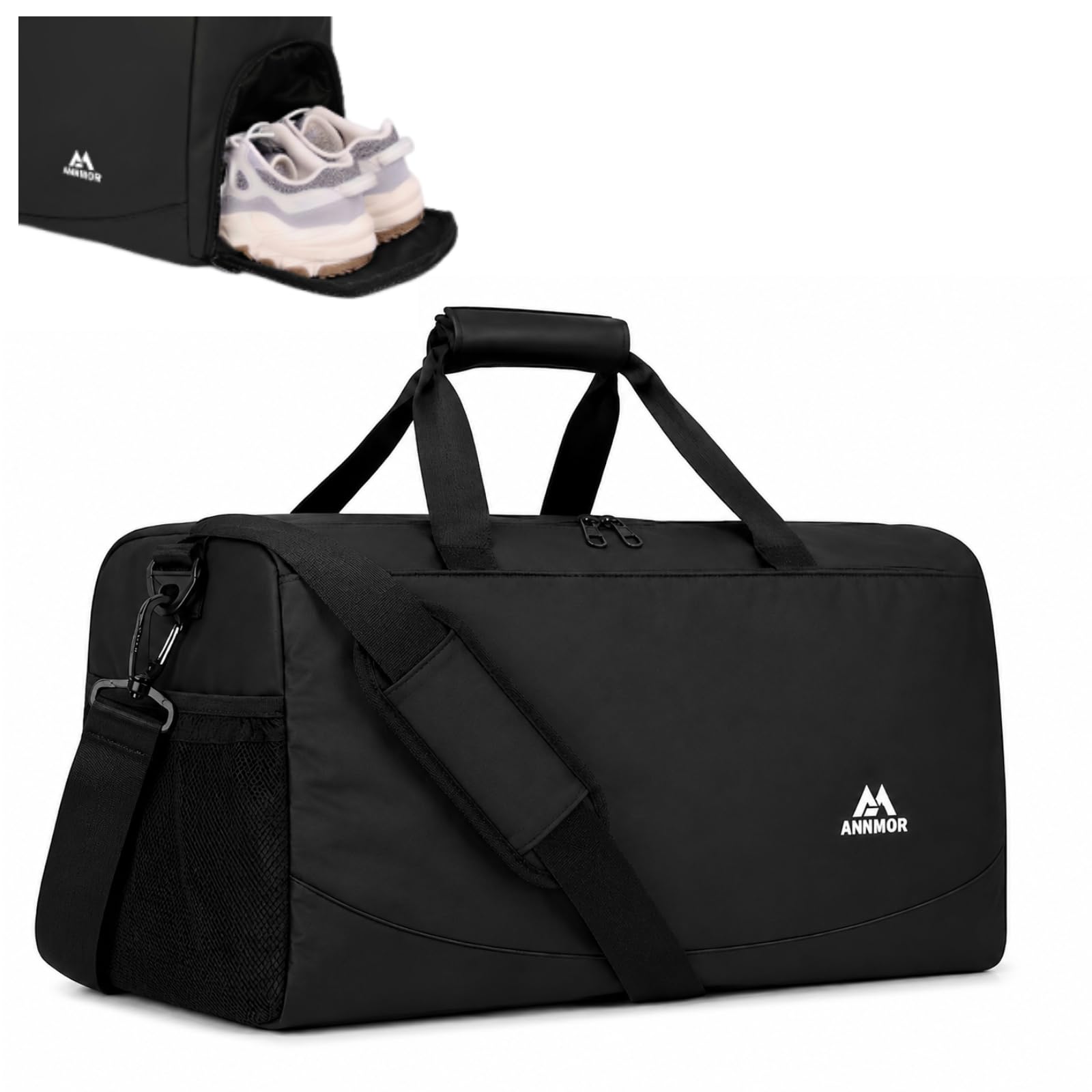 57L Bolsa de Deporte con Compartimento para Zapatos y Ropa Húmeda