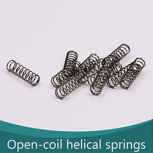 Miniatura 183 de Bettomshin 20 muelles comprimidos, 0.01 pulgadas de diámetro de alambre x 0.12 pulgadas de diámetro x 0.59 pulgadas de longitud libre, construcción